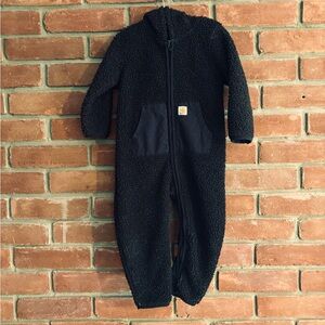 Cozy Black Sherpa Kids Carhartt